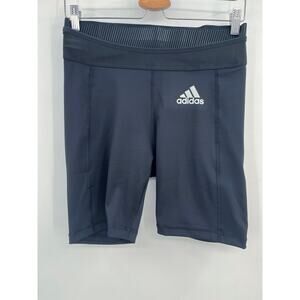 SALE NWT Adidas Women's Techfit 7" Tight Shorts Sz M Black PrimeGreen Aeroready